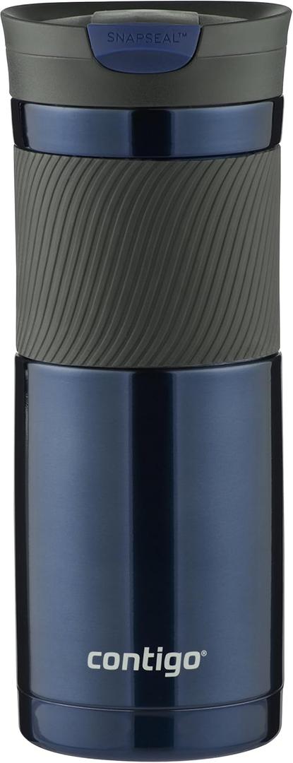 Contigo SnapSeal Byron Vacuum Insulated Stainless Steel Travel Mug, 20oz, Monaco