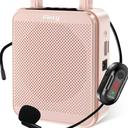 Portable Voice Amplifier, 30W 2800mAh Bluetooth Rechargeable Personal Voice Amplifier with Microphone Headset, Pa Systems Speaker for Multiple Locations Classroom, Meetings and Outdoors