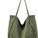ALUDAPIJU Casual Canvas Tote Bag for Women Large Slouchy Hobo Shoulder Bag for Work Travel Tote Purse Handbags Message Bags