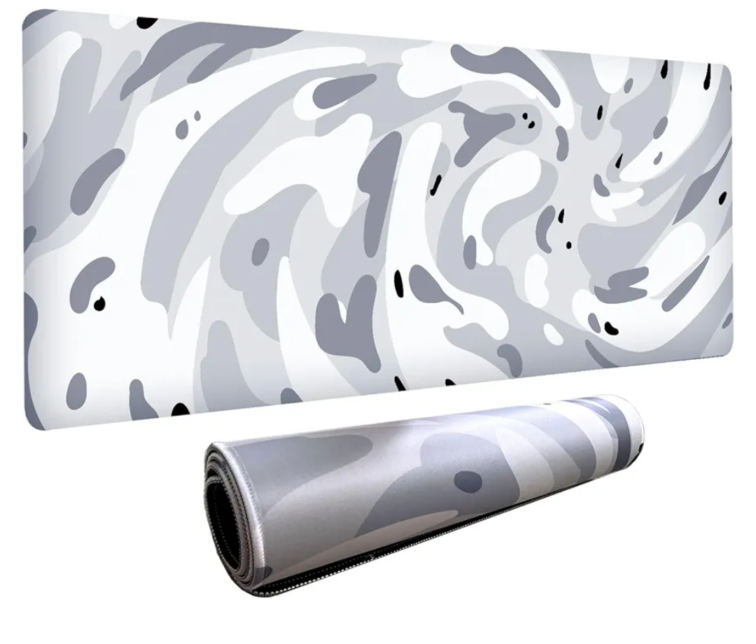 Fluid Pattern XXL Mouse Pad,Super Thick Waterproof Fluid Pattern Large Gaming Mousepad with Stitched Edge,Mouse Computer Desk Accessories,Non-Slip Base Mouse Keyboard Mat 800X400X4mm