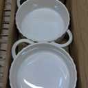 Mini Cocotte Set-14 OZ Small Casserole Dishes with Lids and Handles, Individual Ceramic Baking Ramekins for Lasagna, Souffl, Soup,Oven, Microwave & Dishwasher Safe,set of 4, Beige