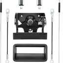 Tailgate Handle Latch Rebuild Kit, Compatible with 1988-2002 Chevy C1500 C2500 C3500 K1500 K2500 K3500, GMC C/K 1500 2500 3500, OE# 77077 924301, Tail Gate Handle Bezel Lock Release Latch Cables Rods