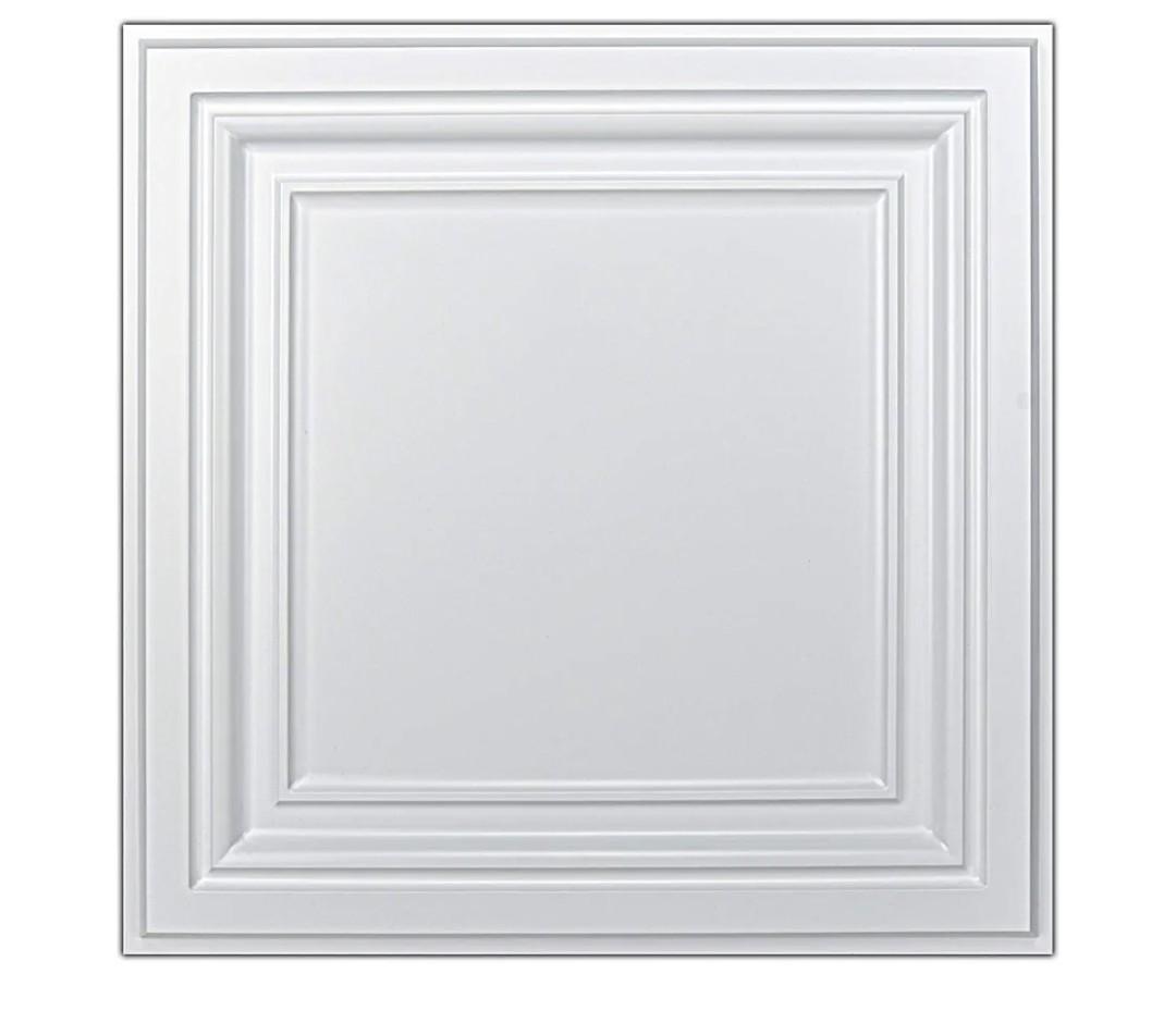 Art3d PVC Ceiling Tiles, 3D Plastic Sheet in White, 2 x 2 ft, 12-Pack
Lightweight, Waterproof, No Sag and Breakage, Compatible with Grid System, Perfect for Basement, Kitchen