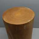 Rustic Brown Small Coffee Table Modern Drum-Shape Bedside Table Nightstand for Bedroom Living Room Round Wood Side End Table Beside Sofa Couch -Fully Assembled (12 x 12 x 19.7 H)