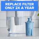 Brita Filter Replacements for Water Pitchers and Dispensers, Elite, NSF Certified to Remove 99% of Lead, 2 Count, Blue