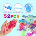 52 pcs Sticky Hands, Party Favors for Kids 4-8 8-12 Goodie Bag Stuffers Treasure Box Prizes Mini Stretchy Hands Fidget Toys Adults Party Supplies Birthday Gifts for Boys Girls Teens