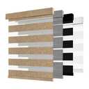 MoDanCeQ Cordless Zebra Blinds for Windows Brown 32" W x 72" H