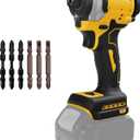 Cordless Impact Driver for Dewalt 20V Battery, Brushless 1/4" Impact Driver, 3-Speed(0-3250 RPM), 3800 IPM Power Impact Drill with LED Light, for Home Improvement Tasks(no battery)