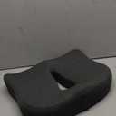Memory Foam Seat Chair Cushion for Relieves Back Sciatica Pain Tailbone Pain Coccyx Degenerating Disc Orthopedic Osteoarthritis Prostate Cushion Low Back Pain Cushion Hip Shaping (Dark Gray)