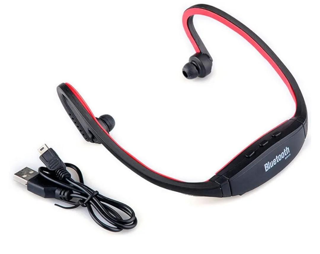 Generic Sport Wireless Bluetooth Stereo Headphone Headset for Smartphone Cellphone BLACK