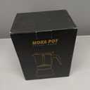 SIXAQUAE Stovetop Espresso Maker, Crystal Glass-top & Stainless Steel Espresso Moka Pot,Classic Italian coffee maker360ml