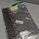 Clipboard Folio with Refillable Lined Notepad, Black Padfolio with Interior Pocket and Pen Loop, Midnight Gold Dots