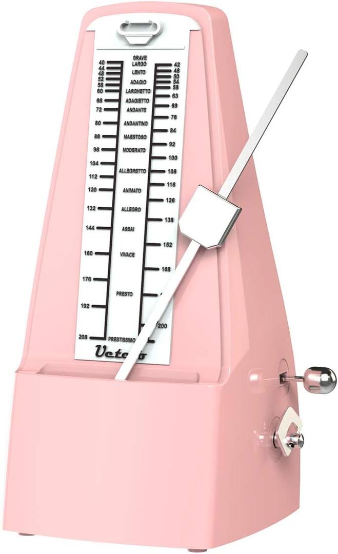 Mechanical Metronome Loud Sound Piano Drum Violin Guitar Saxophone Pink