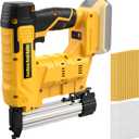 18 Gauge Cordless Brad Nailer & Staple for Dewalt 20V MAX Battery(No Battery), 2 in 1 Electric Nail with 1000 Brad Nails and 1000 Staples for Home Improvement, DIY and Woodworking