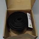 bnell Floor Transition Strip Self Adhesive Vinyl Laminate Floor Cover Strip 3'' Floor Flat Divider Strip for Joining Floor Gaps and Doorway Transitions (10Ft, 7.6cm, Black)