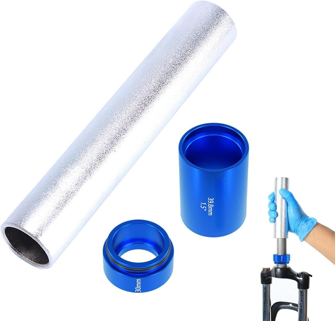 EKDJKK 3PCS Bike Fork Crown Race Setting Tool, Bike Headset Base Spacer Install Tool, Bike BB Tool, Bicycle Fork Nut Setting Installer, Bicycle Repairing Front Fork Setter Kit, 28.6mm (as picture show)