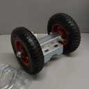 Bltezeit 8-inch Rolling Gate Wheels, Double U-Bolts Heavy Duty Gate Rollers, Sliding Gate Carrier for Metal Tube Gates Driveway Chain Link Fence