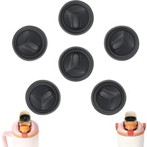 2 x 6pcs Replacement Stopper for Owala FreeSip Sway 30oz 40oz, Silicone Lid Top Gasket for Owala FreeSip Tumbler 40oz, Cap Mouth Rubber Plug Replacement Parts for Owalla Accessories BPA-Free(Gray)