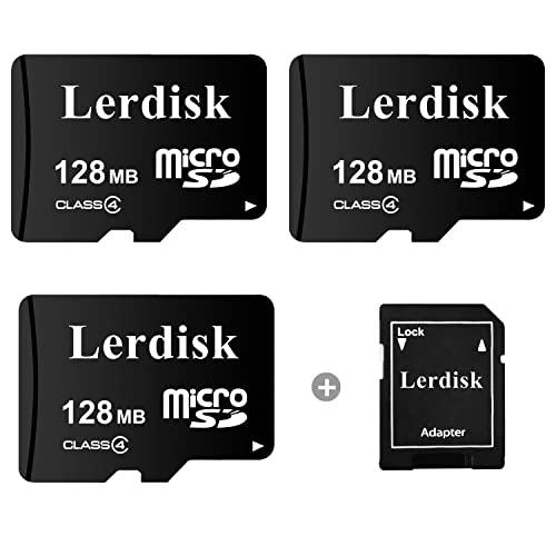 Factory Wholesale Micro SD Card 128MB (0.12GB) Pack of 3 in Bulk Low Capacity for MP3/Old Phones/Small Files Only -Not for Cameras/Dashcams/GB Devices