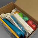 Jovow 102pcs Kids Shopping Cart Trolley Play Set with Pretend Food and Accessories,Perfect for Ages 3+ Pretend Play and Role-Playing Games