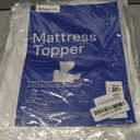 Cloud-Like Twin XL Mattress Topper - 100% Cotton Top Mattress Pad for Back Pain Relief - Breathable & Naturally Cooling for Hot Sleepers, White