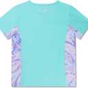 Speedo Girls' Uv Swim Shirt Short Sleeve Printed Rashguard (XS)