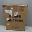 NUSVAN Vanity Makeup Mirror with Lights, 3 Color Lighting Modes Detachable 10X Magnification Mirror Touch Control, 360°Rotation, White (14.6Inch)