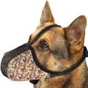 Dog Muzzle for Extra Large Breed Dogs to Prevent Biting Chewing Barking Soft Air Mesh Muzzles Reflective Ajustable Full Coverage Dog Mouth Guard Cover for Grooming Scavenging Orange XL