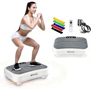Vibration Plate Exercise Machine,Power Waver Vibration Plate Platform for Lymphatic Drainage,Whole Body Vibration Plate Machine Helps Weight Loss Shaping 330lbs
