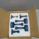 Circle Candlestick Holders Bulk, 6 Pcs Blue Combination Candle Holders Set, Crystal Candle Holders for Wedding, Table Centerpiece, Home Decoration