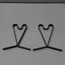 Stocking Holders for Mantle, Christmas Stocking Hooks, 4 Pack Stocking Hangers for Mantel, Non-Skid Stocking Hangers, Lightweight Stocking Hooks for Fireplace Home Party Decor (Black)