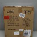 LZRS Adirondack Square Outdoor Side Table for Patio, Pool Composite Patio Table,HDPE End Tables for Backyard,Pool, Indoor Companion, Easy Maintenance & Weather Resistant(Weathered Wood)