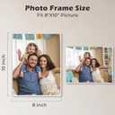 8 x 10 Acrylic Picture Frame, Horizontal/Vertical Clear Photo Frame for Wall with Tape, No Drilling Floating Hanging Frameless Picture Frame, Wall Mount Sign Holder 8x10 for Home, School, Office