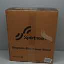 Sportneer Bike Trainer - Magnetic Stationary Bike Stand for 26-28" & 700C Wheels - Adjustable 6 Level Resistance Bike Trainer Stand for Indoor Riding with Quick Release Lever & Front Wheel Riser Block (Black with Thru Axle Adapter)