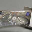 Metal Blue Light Blocking Reading Glasses Oversized Readers for Women Big Head/Large Face Cheaters, +1.75