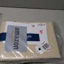 Bedsure 100% Washed Cotton Duvet Cover Queen Size - Oatmeal Minimalist Cotton Duvet Cover Linen Like for All Seasons - GentleSoft Plain Simple Bedding (Oatmeal, Queen, 90"x90")