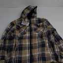 SCODI Men's Flannel Jacket Sherpa Lined Hoodies Zip Up Fleece Plaid Shirt Jackets Winter Outdoor Coat Warm Outwear (X-Large, Blue Khaki)