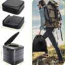Sckee XXL Portable Toilet for Adults,16'' Tall Camping Toilet with Lid and Carry Bag, Heavy-Duty Portable Potty for Camping, Hiking, Car Travel,Truck, RV, Boating, Road Trips, Beach
