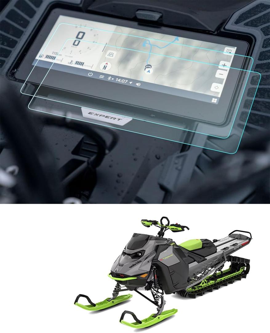For 2025 Ski-Doo Screen Protector -(2PCS) 2023 2024 2025 Ski-Doo Accessories HD Transparent Protective Nano Film 10.25 Inch Navigation Touchscreen Anti-Scratch Fingerprint Resistant Ski-Doo Snowmobile