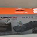 Powermat by Powerfit Full Body Massage Mat with Detachable Massage Pillow, 9 Intensity Levels, 9 Massage Modes & 3 Heat Therapy Settings | Alleviates Muscle Pain, Improves Circulation, Stress Relief