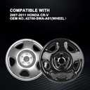 17" Wheel Skins for 2007-2011 Honda CR-V, Glossy Black ABS Wheel Covers, Fits Steel Wheels, Snap-On Rim Covers Replacement for 42700-SWA-A01, Set of 4