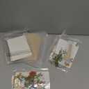 Dunzoom 30 Set DIY Wedding Greeting Cards with Envelopes Wedding Thank You Dried Flowers Pressed Flower Cards Handmade Card Set with Wax Seal 150 Pcs Dried Flowers Notes Gifts for Women Birthday