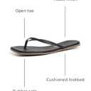 TKEES Women's Square Toe Gemma Slides (Black, M)