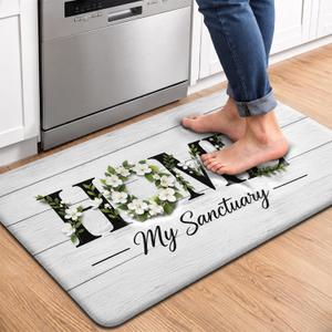 Home Wreath Kitchen Comfort Mat 36x20in Anti-Fatigue Kitchen Mats