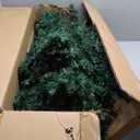 7.5 ft. Pre-Lit Hinged Pencil Artificial Christmas Tree with 350 Multi-Color LED Lights