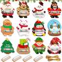 24 Set Christmas Money Holder for Cash Gift Funny Christmas Money Holder Ornaments Xmas Cash Card with Plastic Domes Cover for Xmas Tree Hanging Gift Ideas Decorations (Paper)