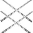 STOBAZA 7pcs Broom Pole Replacement Stick Stainless Steel Mop Handle Rod Stick for Mop Pole