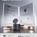 MFI Certified by Apple, 4 in 1 Magsafe Wireless Charging Station, Qi2 15W Magsafe Charger for iPhone 17/16/15/14/13/12 Series, iWatch, Airpods, iPad, 65W Charger Included (Black)
