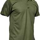 MAGCOMSEN Men's Polo Shirt Quick Dry Performance Short Sleeve Tactical Shirts Pique Jersey Golf Shirt XXL