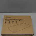 Weighted Heating Pad 17''x 33" XXXL Electric Heating Pad for Back Pain Relief, 5LBS with 6 Heat Settings 2H Auto-Off Heat Pad for Shoulder Arms Legs Cramps Washable